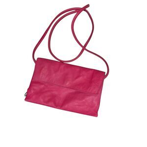 Free People Nicola Leather Sling Bag Purse Cross Body Pink